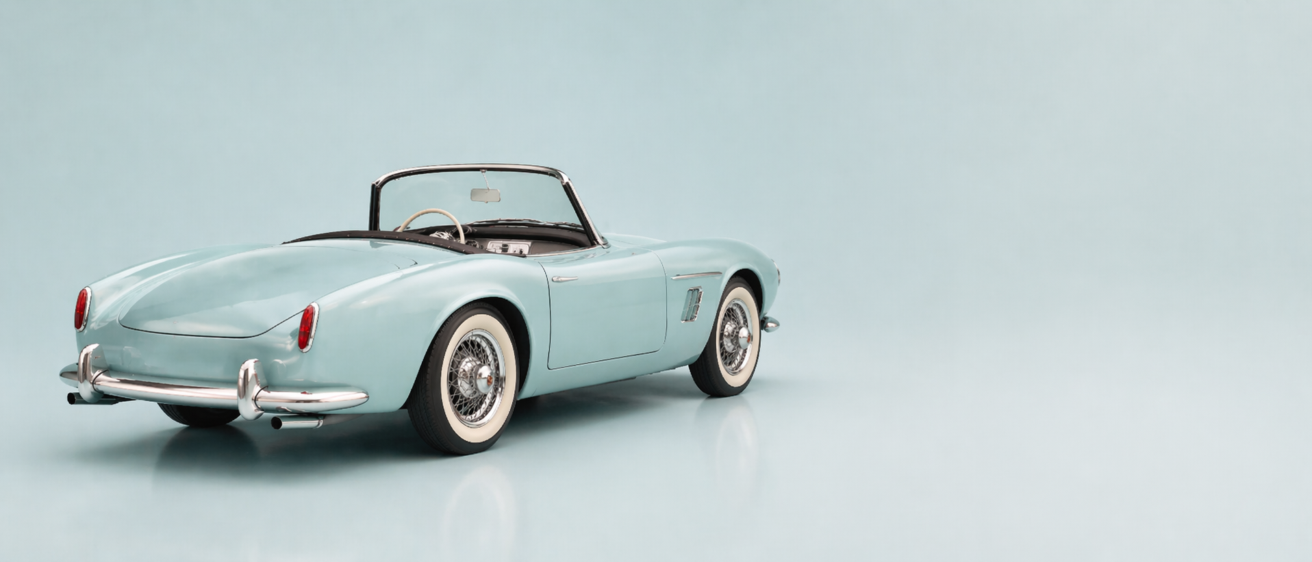 Vintage-style vehicle graphic for Turn the Deal’s car brokerage services in BC