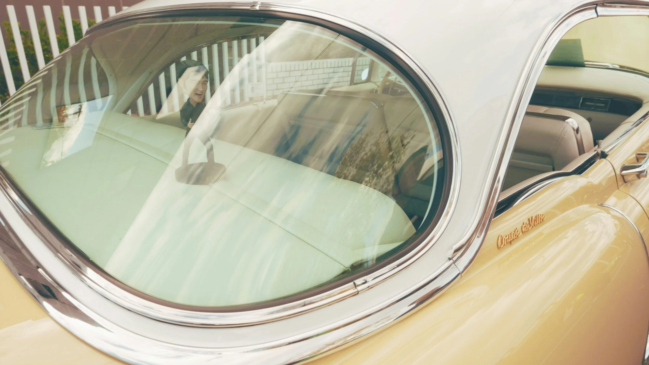 Vintage-style vehicle graphic for Turn the Deal’s car brokerage services in BC