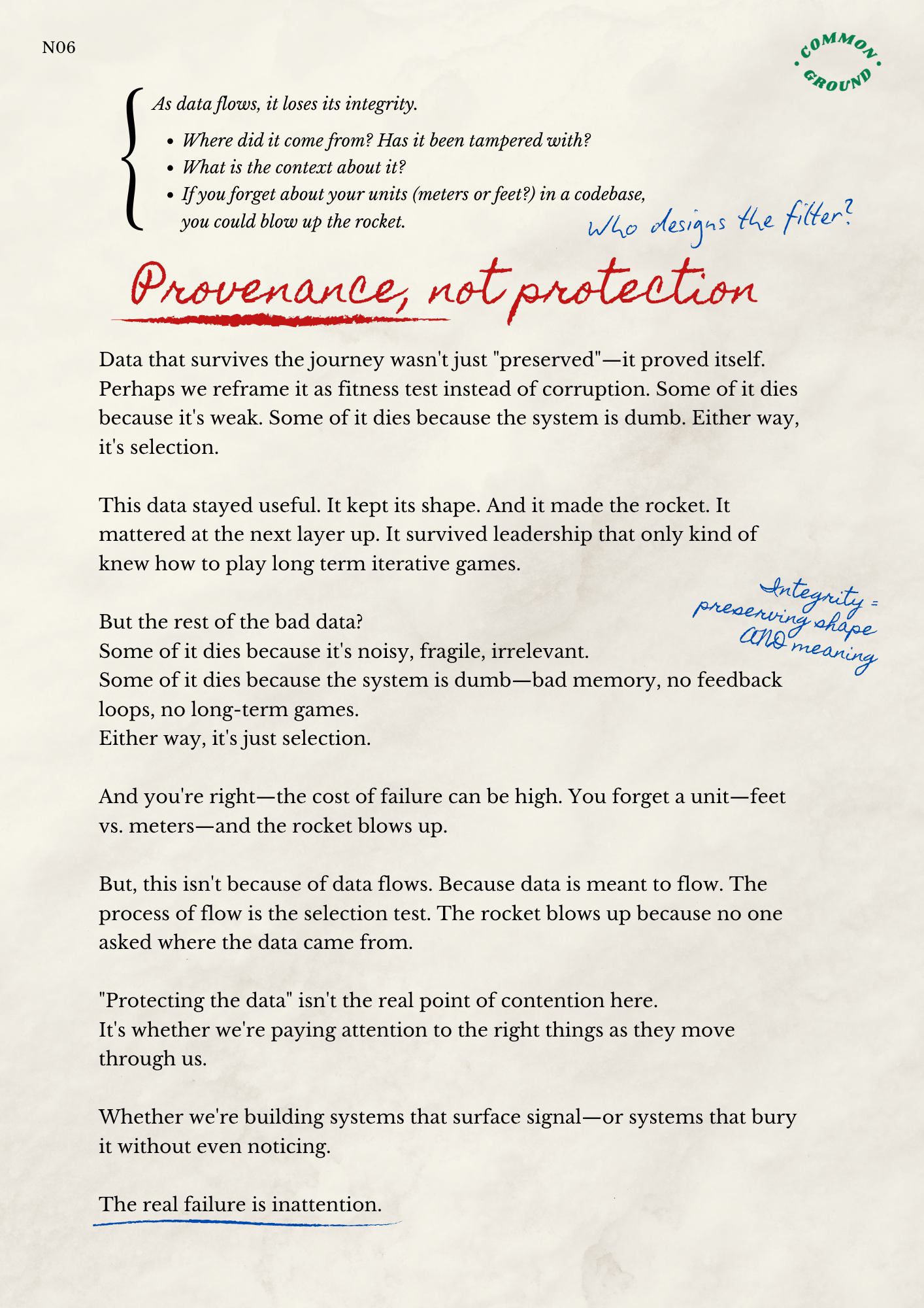 provenance-not-protection
