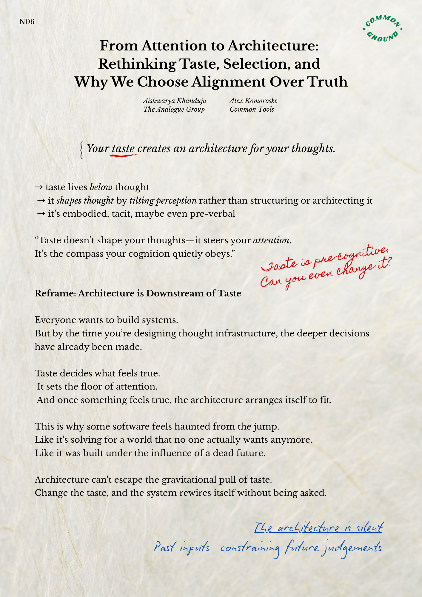 from-attention-to-architecture