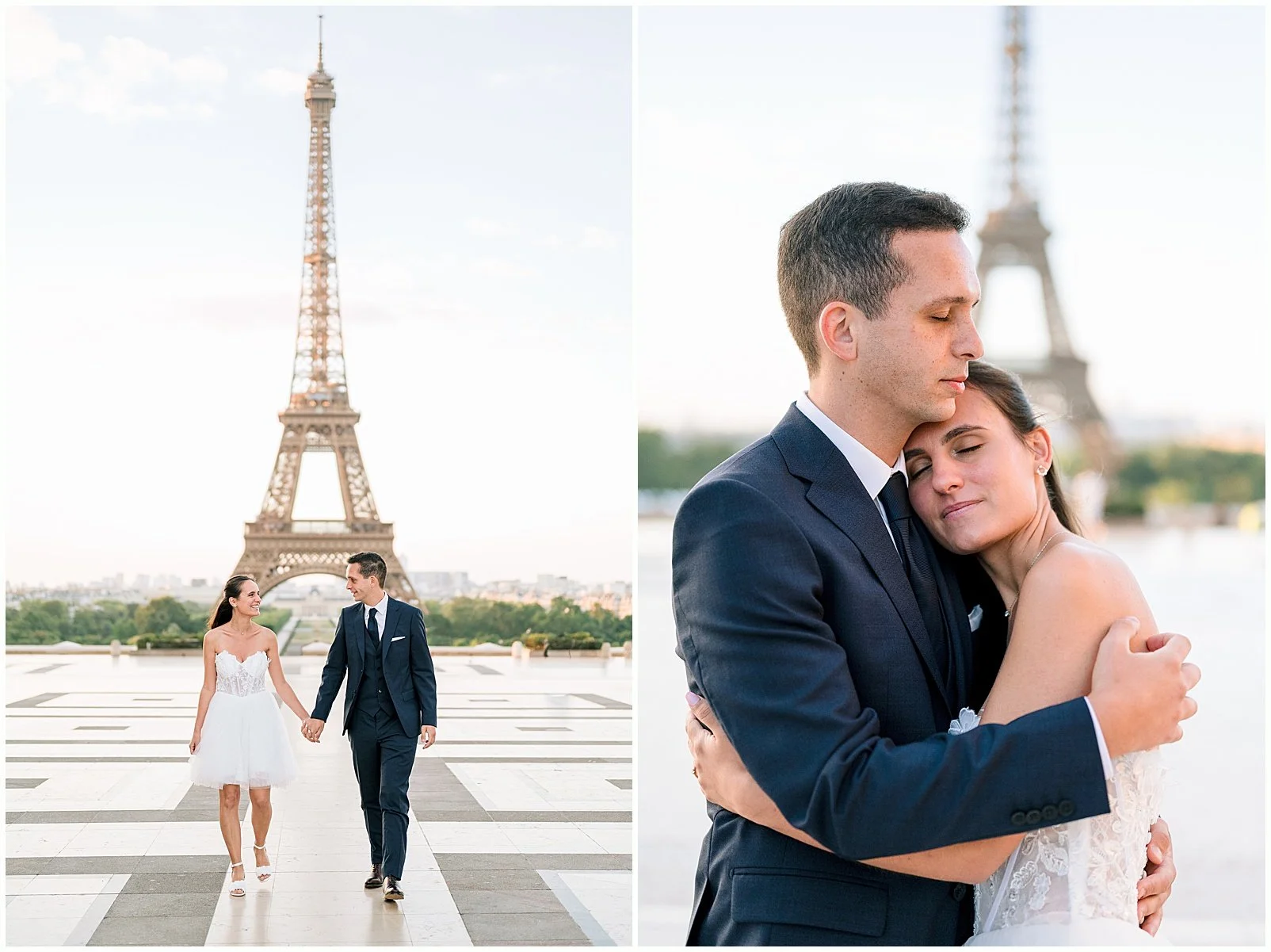 Mariés au Trocadéro Paris