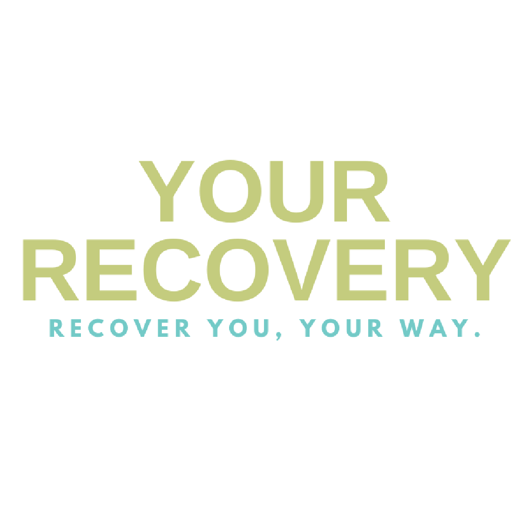 Logo stating "Your Recovery, Recover You, Your Way." in different font sizes and colors.