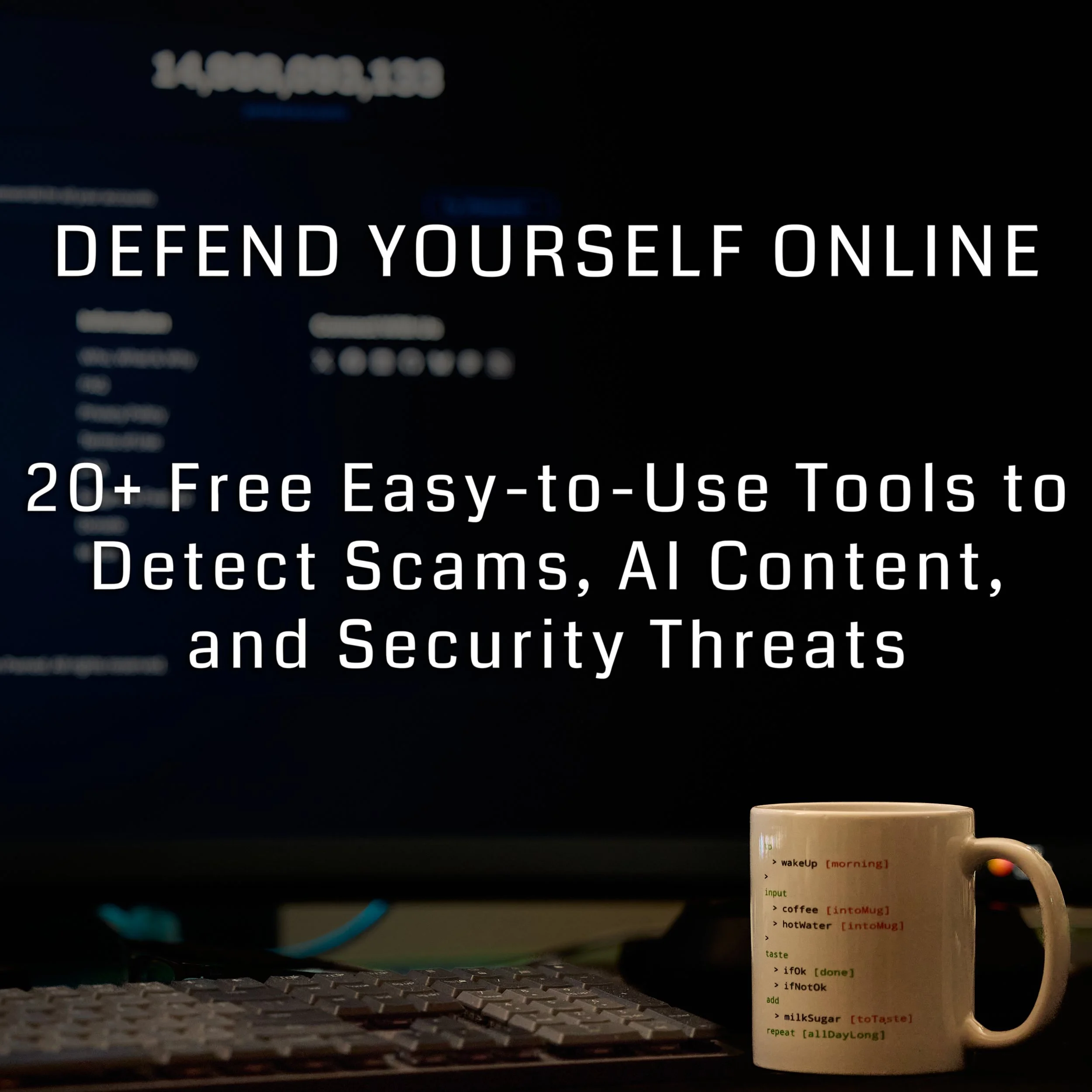 Defend Yourself Online: 20+ Free Easy-to-Use Tools to Detect Scams, AI Content, and Security Threats