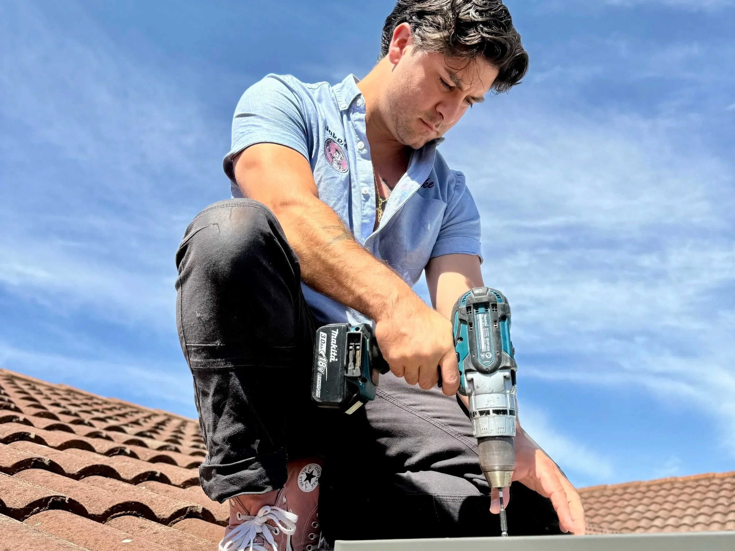Licensed handyman completing repairs at Adelaide business premises