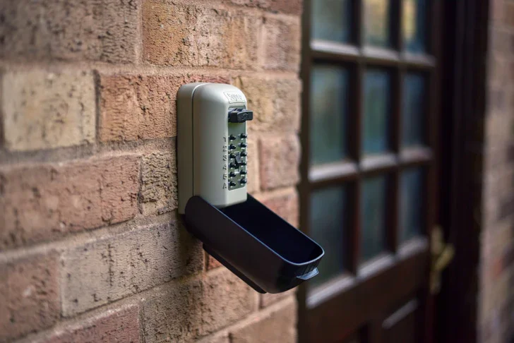 Handyman installing secure lock box for home access Adelaide