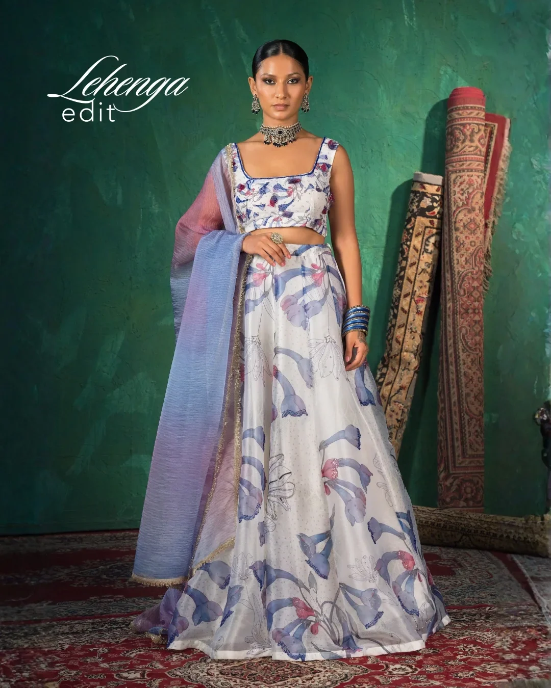 Light, floral, and endlessly graceful.A lehenga that feels like a dream.Tap the link in bio to .webp