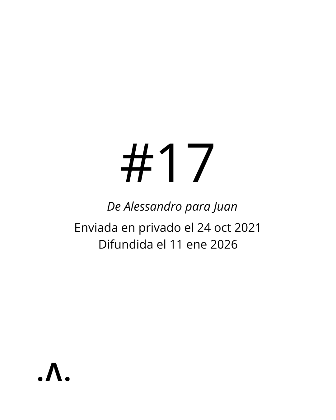      

 
    #17       De:    Alessandro Triacca <triakka@hotmail.com>     Enviado:    domingo, 24 de octubre de 2021 10:32 p. m.     Para:    Juan Mut <elamorensancha@gmail.com>     Asunto:    Re: URRACCA  
 




















  
  


