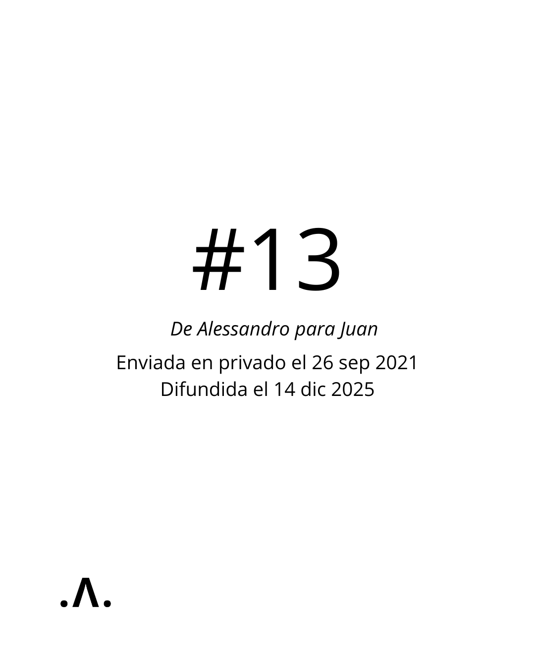      

 
    #13       De:    Alessandro Triacca <triakka@hotmail.com>     Enviado:    domingo, 26 de septiembre de 2021 07:23 a. m.     Para:    Juan Mut <elamorensancha@gmail.com>     Asunto:    Re: URRACCA  
 




















  
  