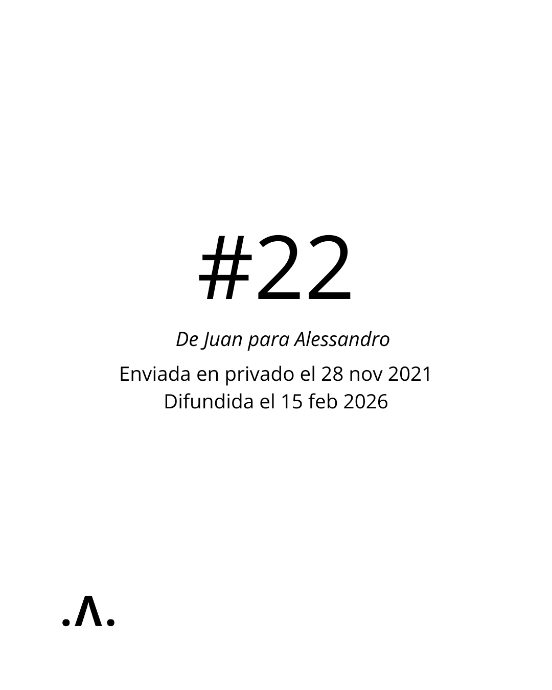      

 
    #22       de:    Juan Mut <elamorensancha@gmail.com>     para:    Alessandro Triacca <triakka@hotmail.com>     fecha:    28 nov 2021, 19:35     asunto:    Re: URRACCA  
 




















  
  



         

 
   Querido h