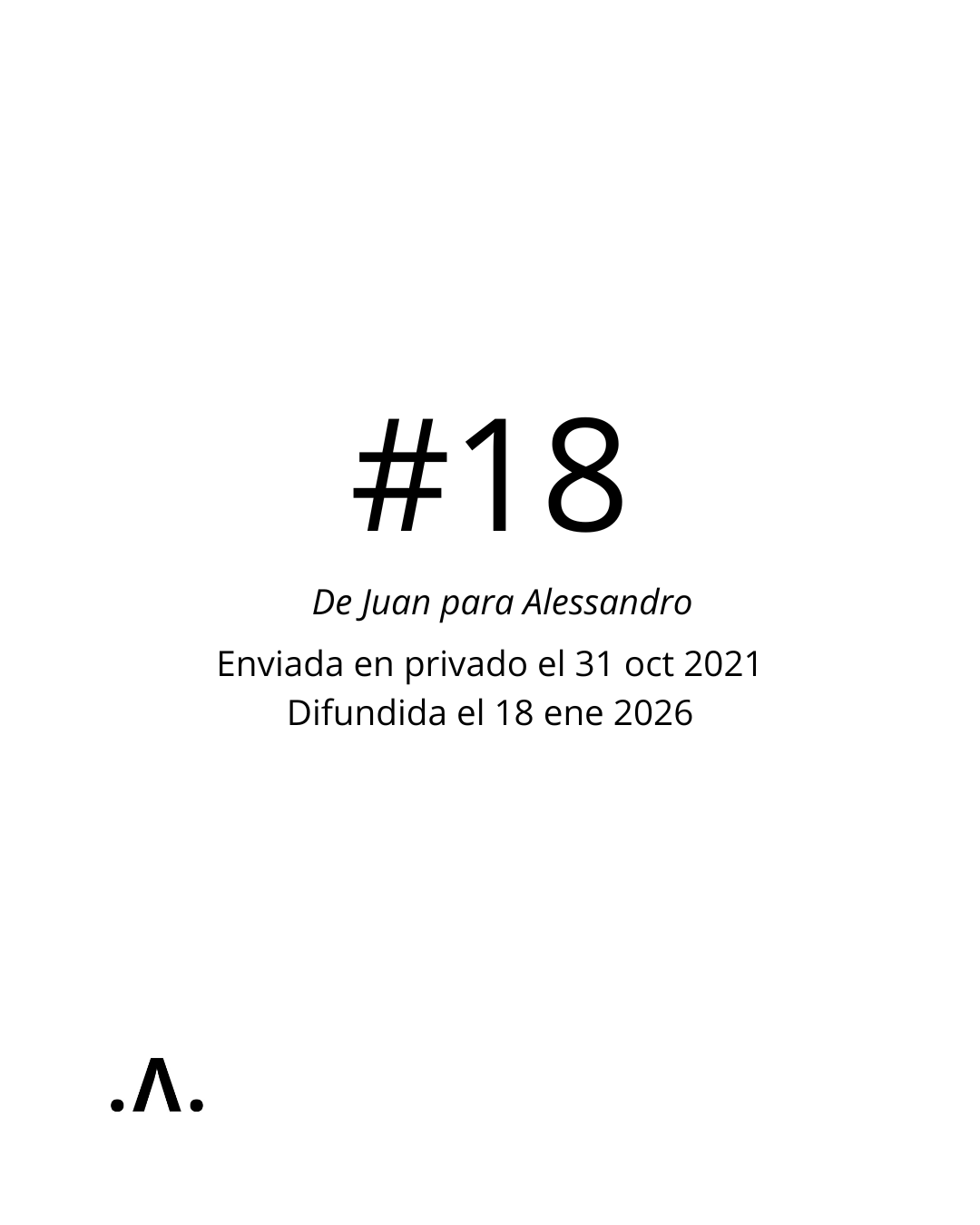      

 
    #18       de:    Juan Mut <elamorensancha@gmail.com>     para:    Alessandro Triacca <triakka@hotmail.com>     fecha:    31 oct 2021, 10:42     asunto:    Re: URRACCA  
 




















  
  



         

 
   Querido h