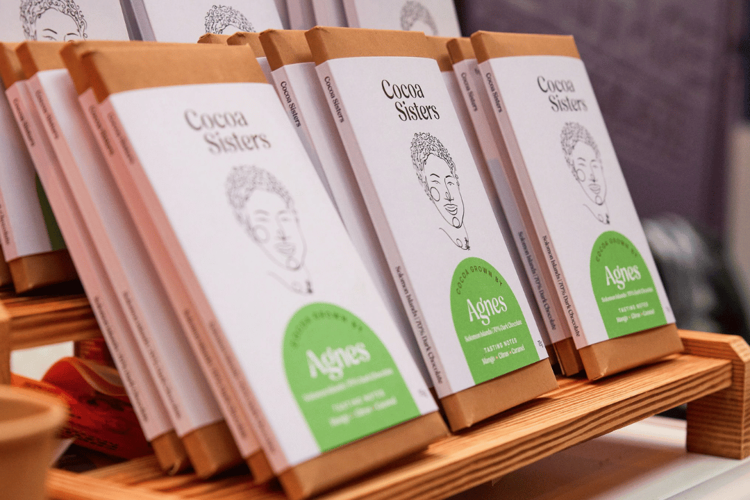 Cocoa Sister bars, made with beans from female farmers