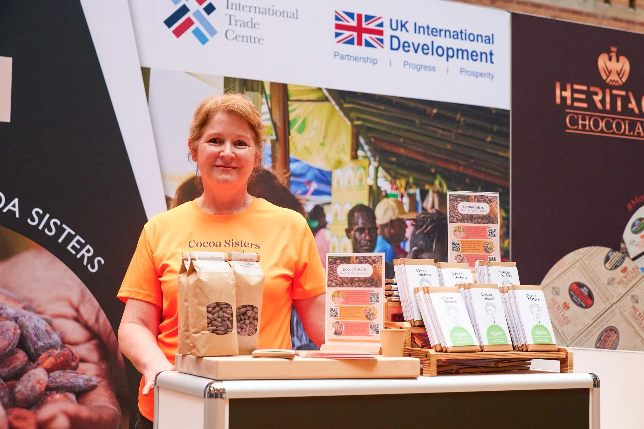 Sarah founder of cocoa Sisters at Chocoa