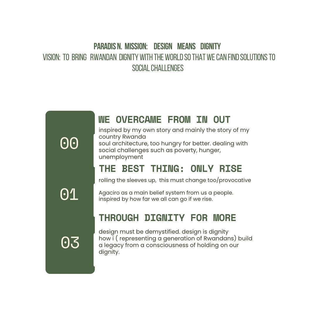 Paradis N. Mission: Design Means Dignity