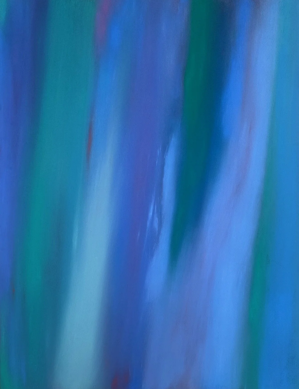 Blue Light, œuvre abstraite au pastel sec sans cadre, création originale Atelier Cléophée.
