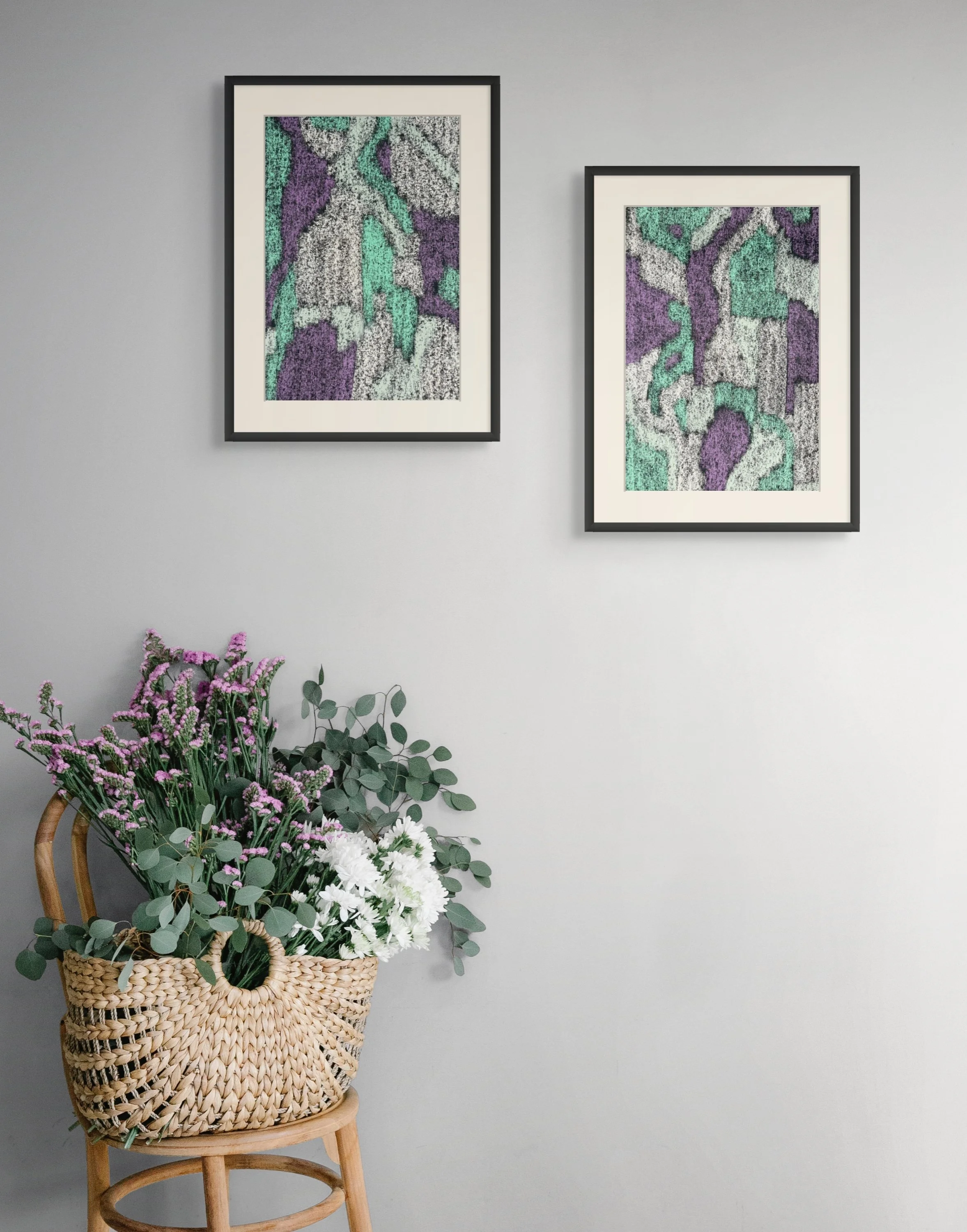 Diptyque Brésil – Art mural pour décorer appartement | Atelier Cléophée