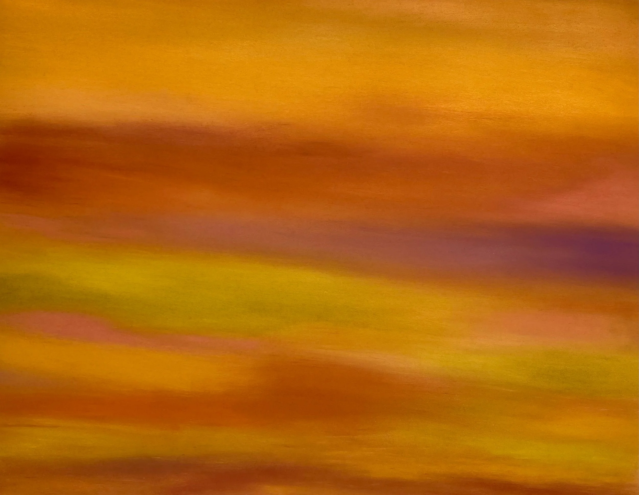 Détail du pastel sec – matière et texture d’un dessin abstrait inspiré de la Provence – Atelier Cléophée