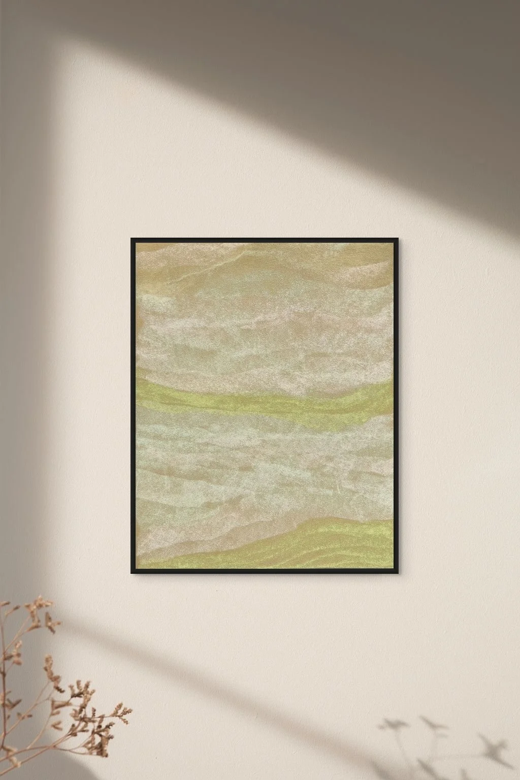 Art mural contemporain élégant – Dessin original pour projets design