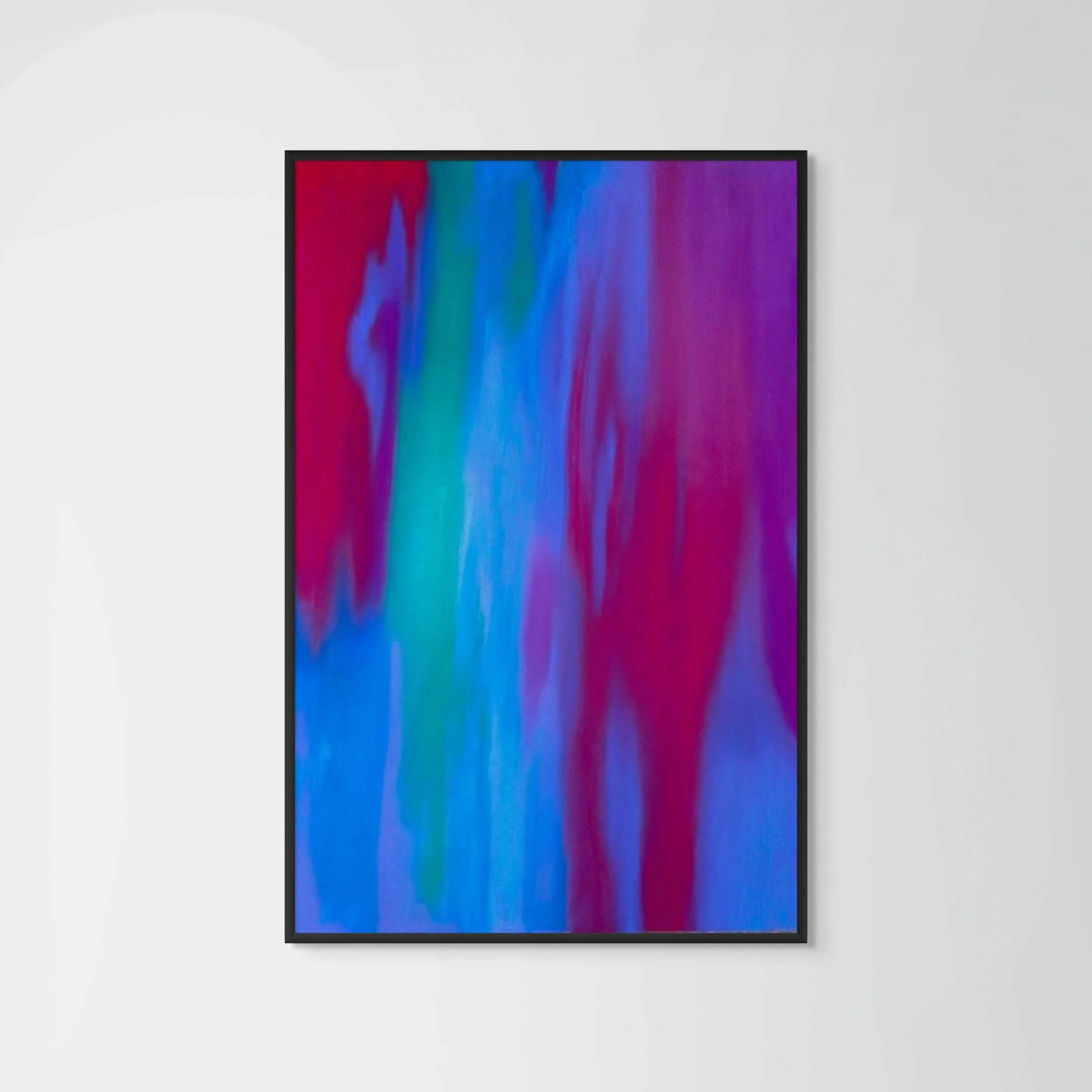 Abstract pastel drawing with drapery textures by French artist Atelier Cléophée / Dessin abstrait au pastel avec textures de drapés par Atelier Cléophée