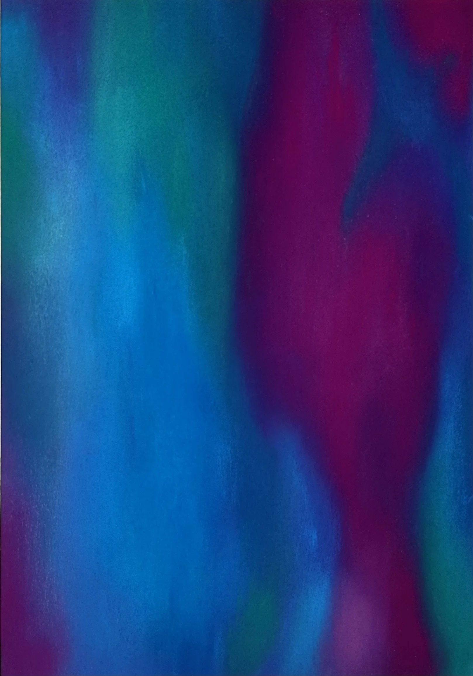 Tableau abstrait contemporain bleu violet, intitulé Chromatic, créé par l’artiste française Atelier Cléophée, inspiré du vitrail
