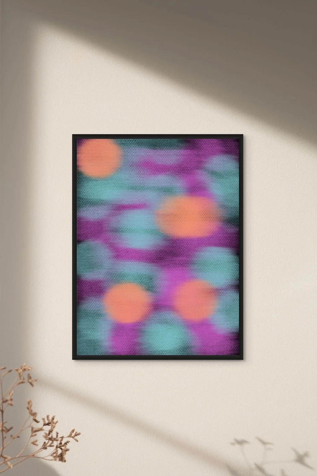Œuvre d'art numérique colorée – Atelier Cléophée