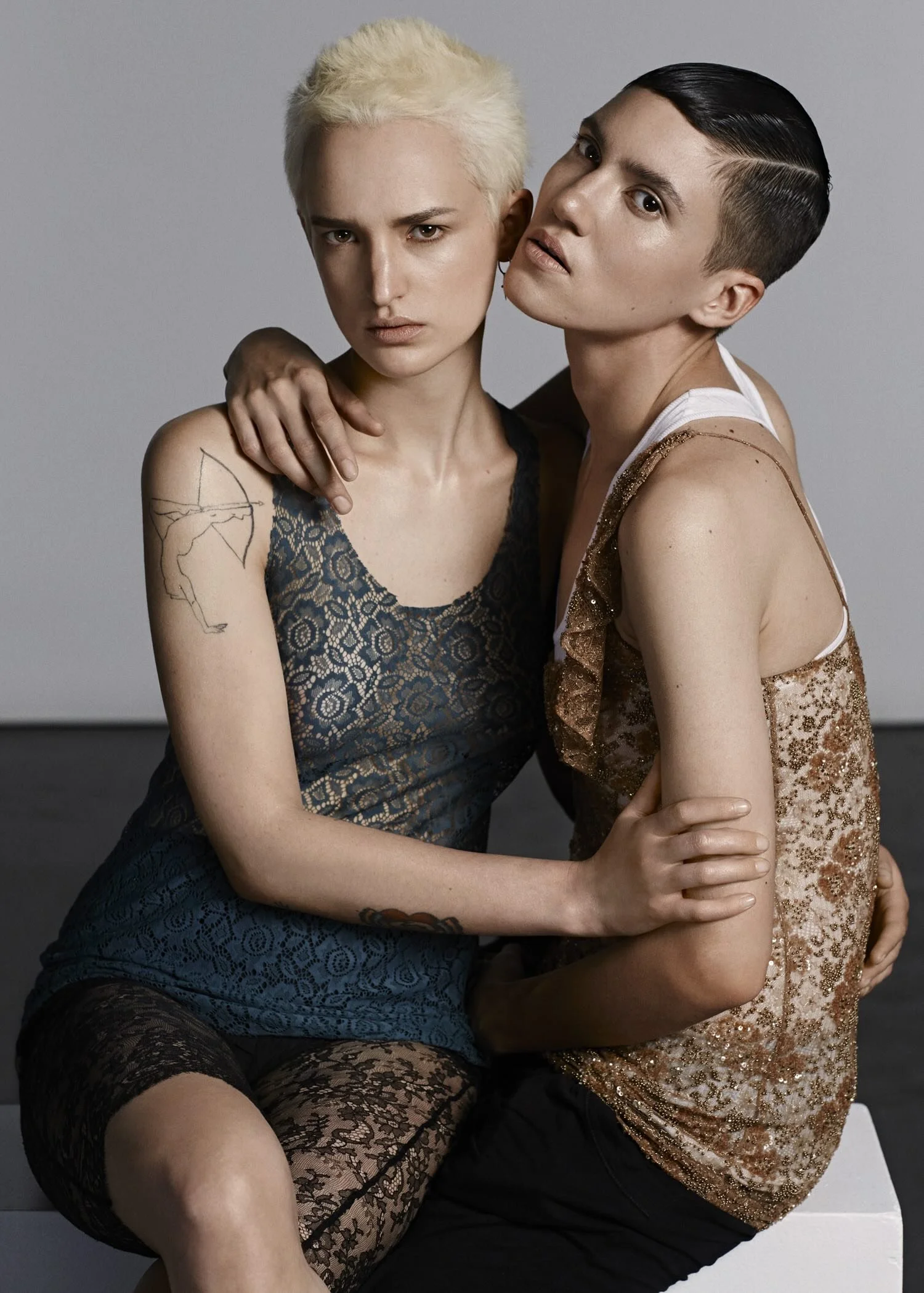 Les Inrocks  - Rene Habermacher - Makeup Artist: Yannis Siskos