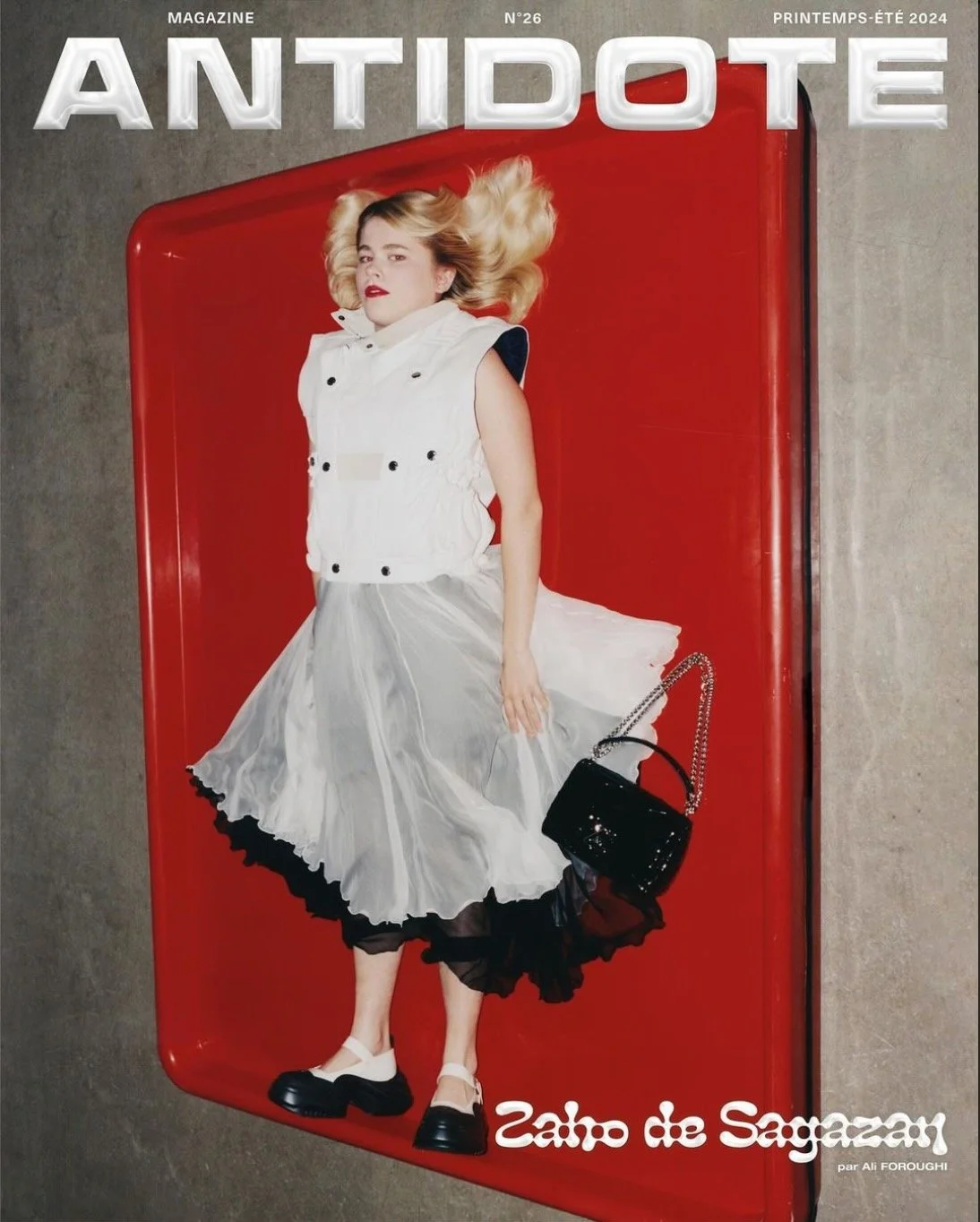 Antidote Magazine - Zaho de Sagazan - Ali Foroughi - Hair Stylist: Vincent de Moro