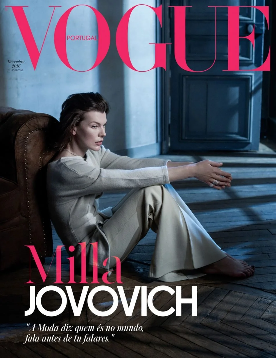 Vogue Portugal - Milla Jovovich - Hair Stylist: Vasco Freitas