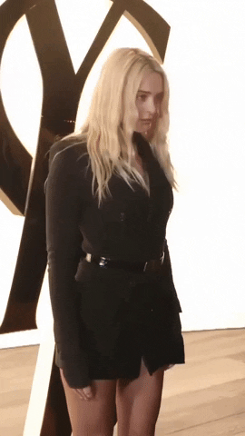 Charlotte Lawrence x Saint Laurent