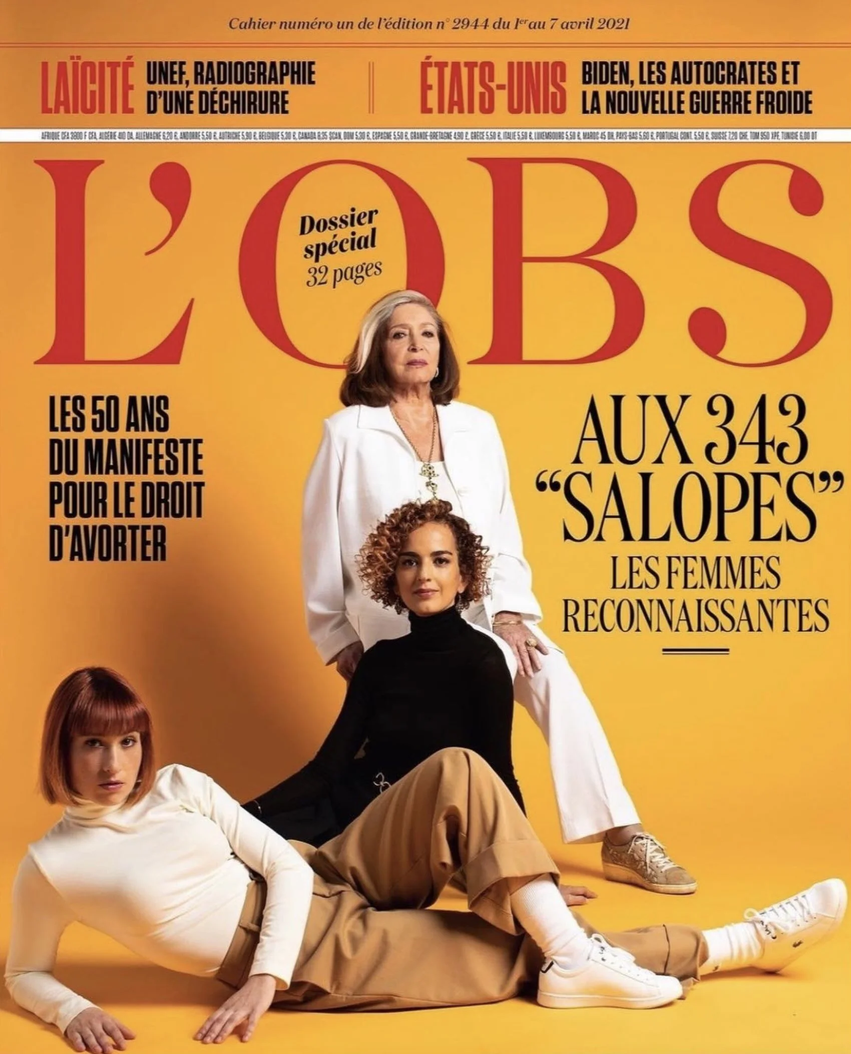 L'Obs / Françoise Fabian & Leila Slimani - Marguerite Bornhauser