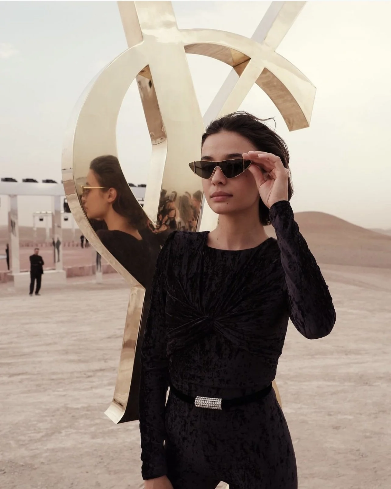 Carmen Kassovitz x Saint Laurent 