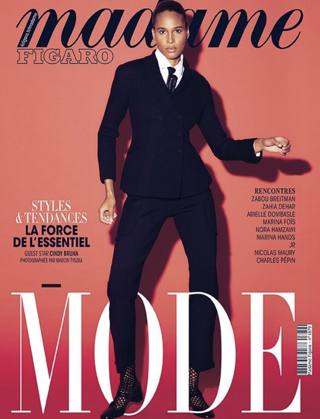 Madame Figaro - Cindy Bruna - Hair Stylist: Vincent de Moro