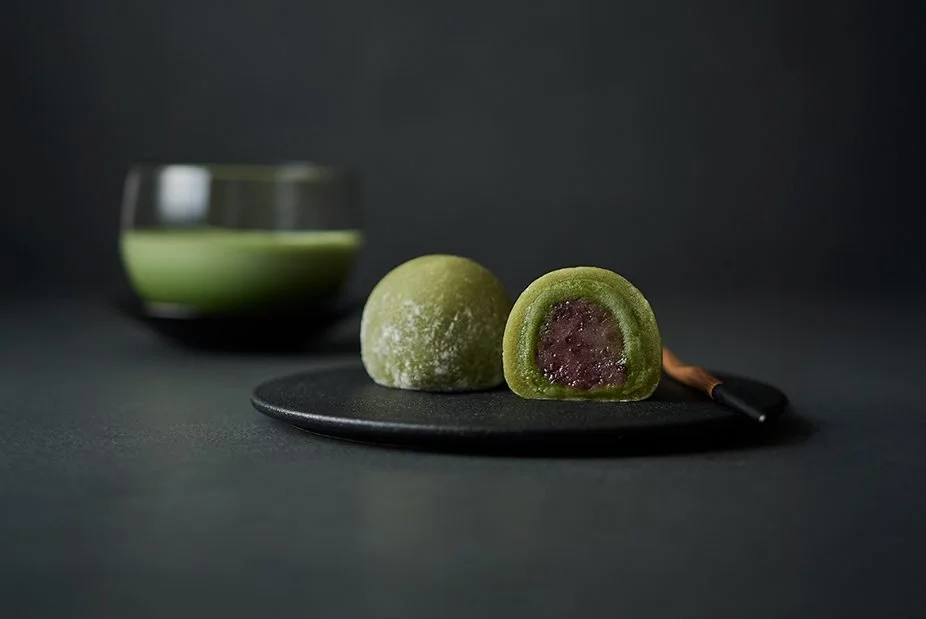  green tea Daifuku filled with Hokkaido adzuki bean