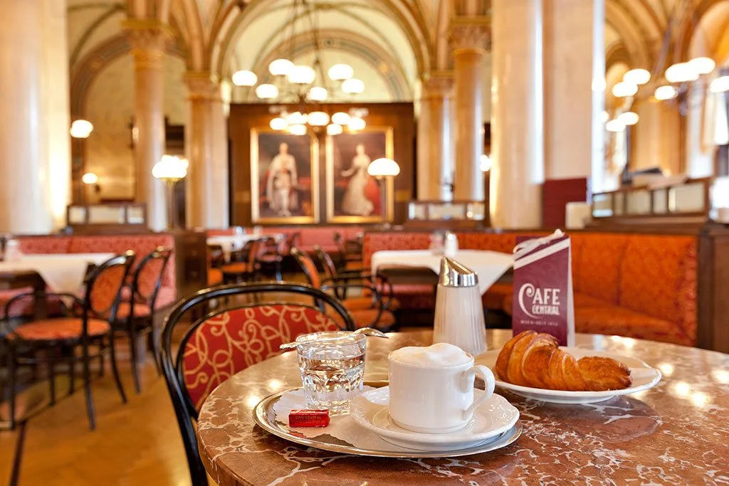 Café Central in Vienna Amid Columns and Imperial Echoes