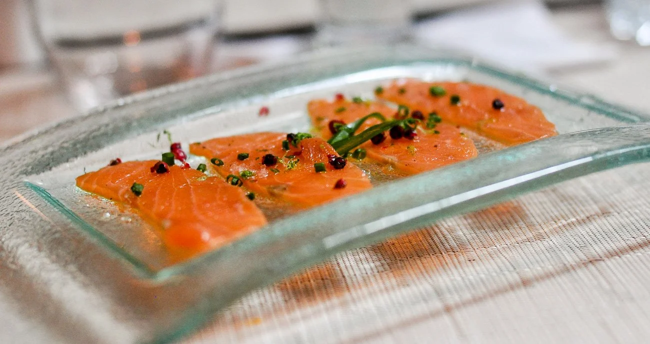 Salmon tiradito 