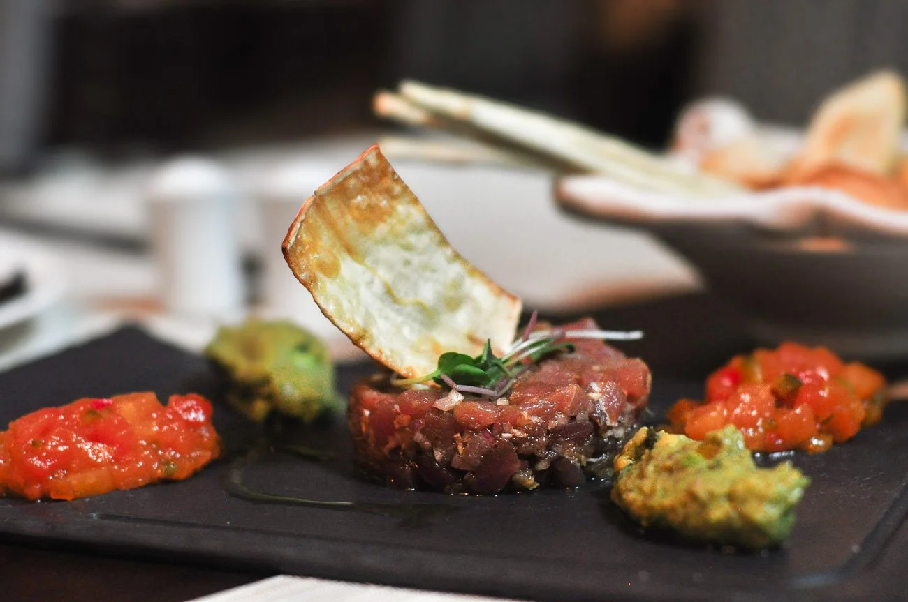 An Asian-inspired tuna tartare