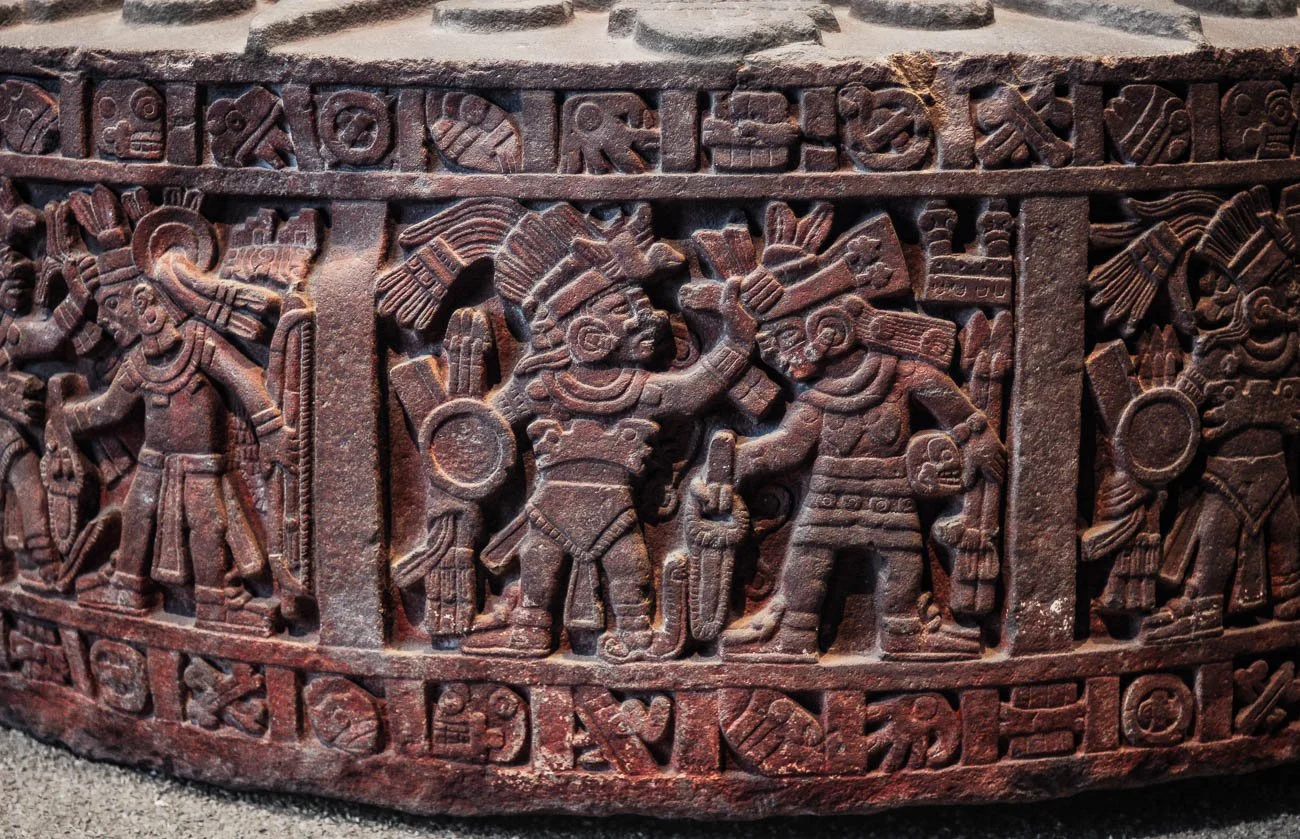 The Mexica Piedra de Tizoc  Discovered in 1791 deep in Mexico City's main square