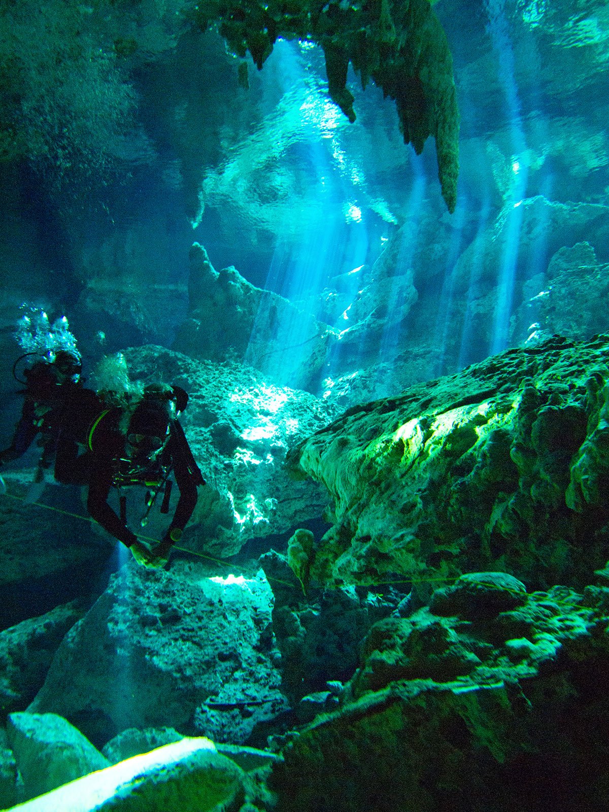 Diving into the Crystal Caves of the Yucatán's Cenote Dos Ojos