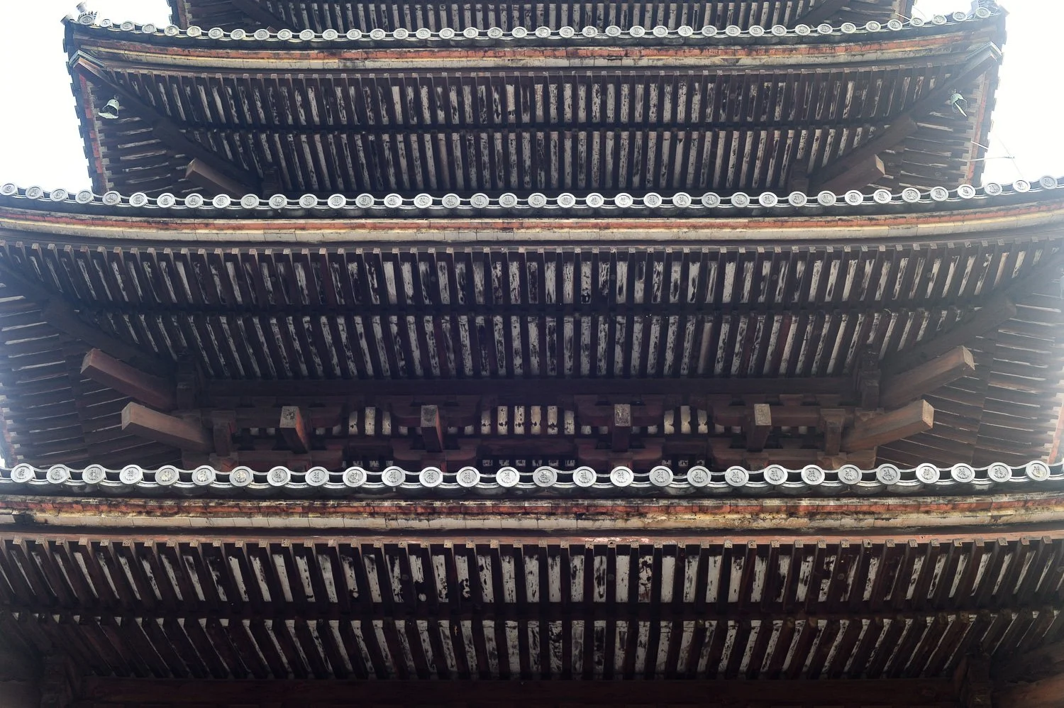 detail of 17th century, five-story pagoda