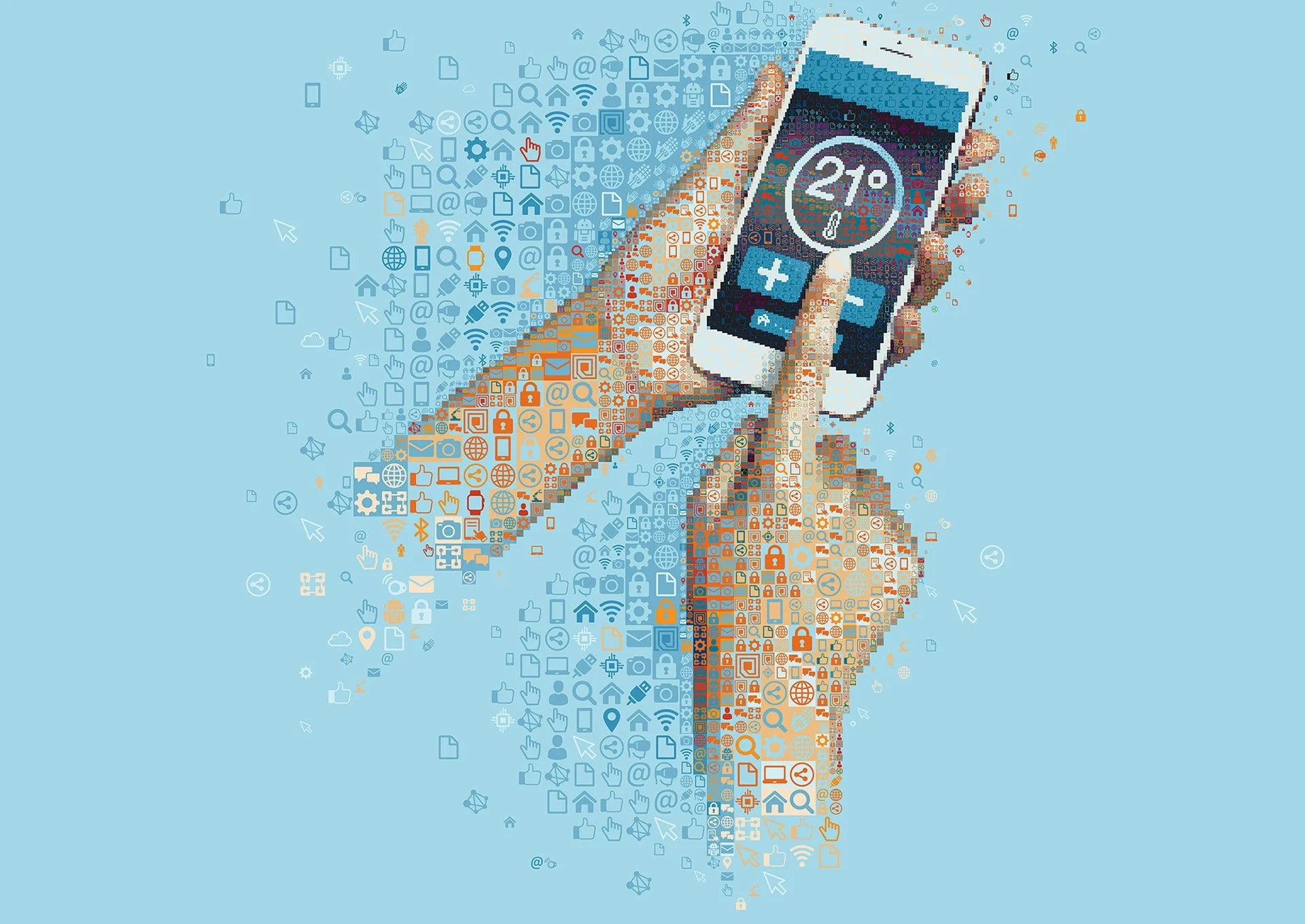 startup investment and entrepreneurship. Digital mosaic