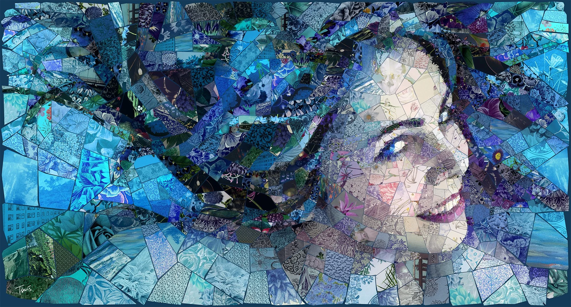Mosaic Portrait of a Dual Goddess