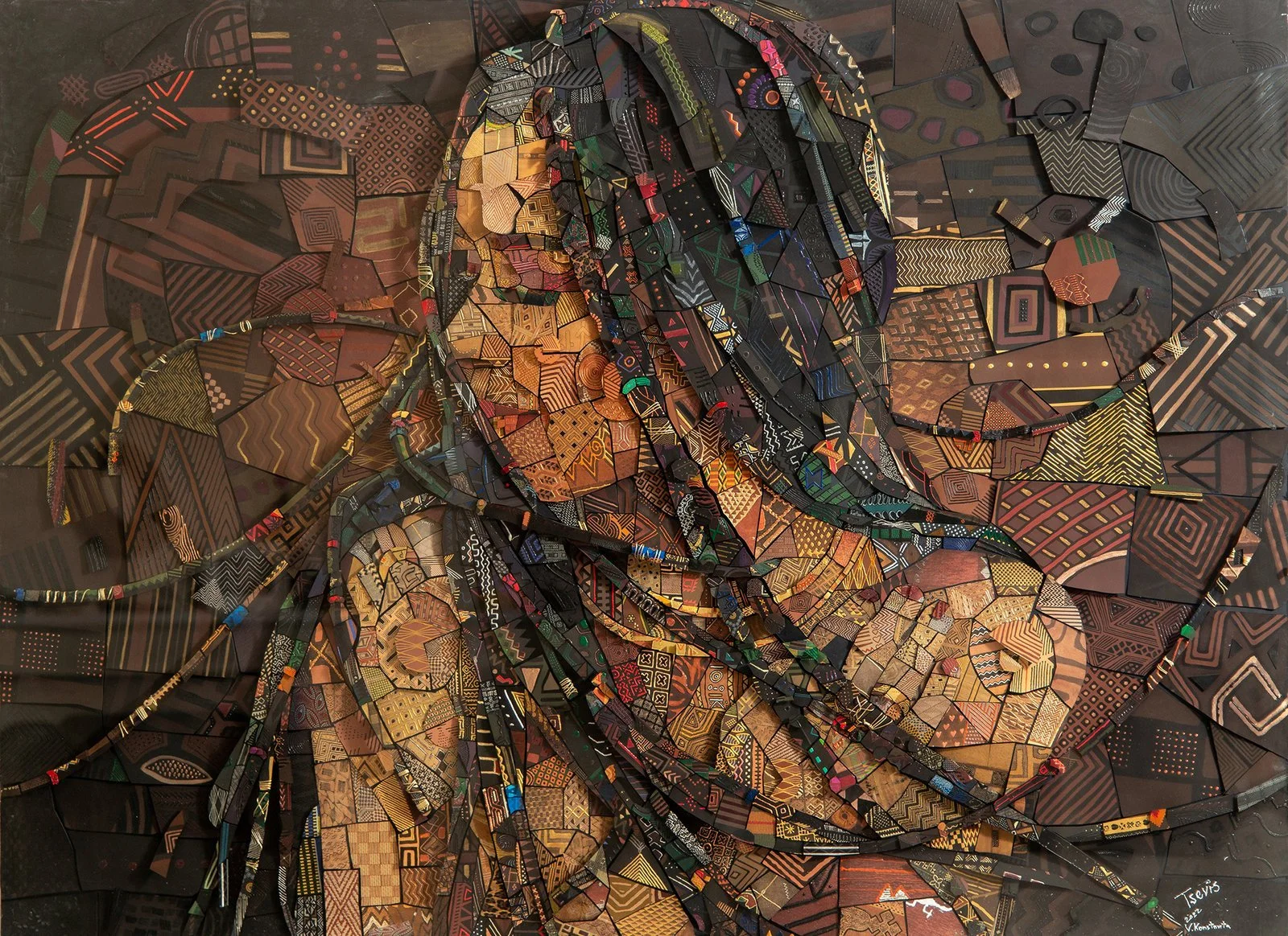 Singularis Analog Mosaic of African Spirit and Rhythm