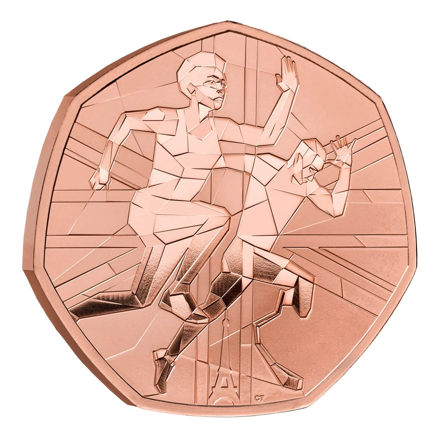 Bronze Olympic illustration Royal Mint's Team GB coin