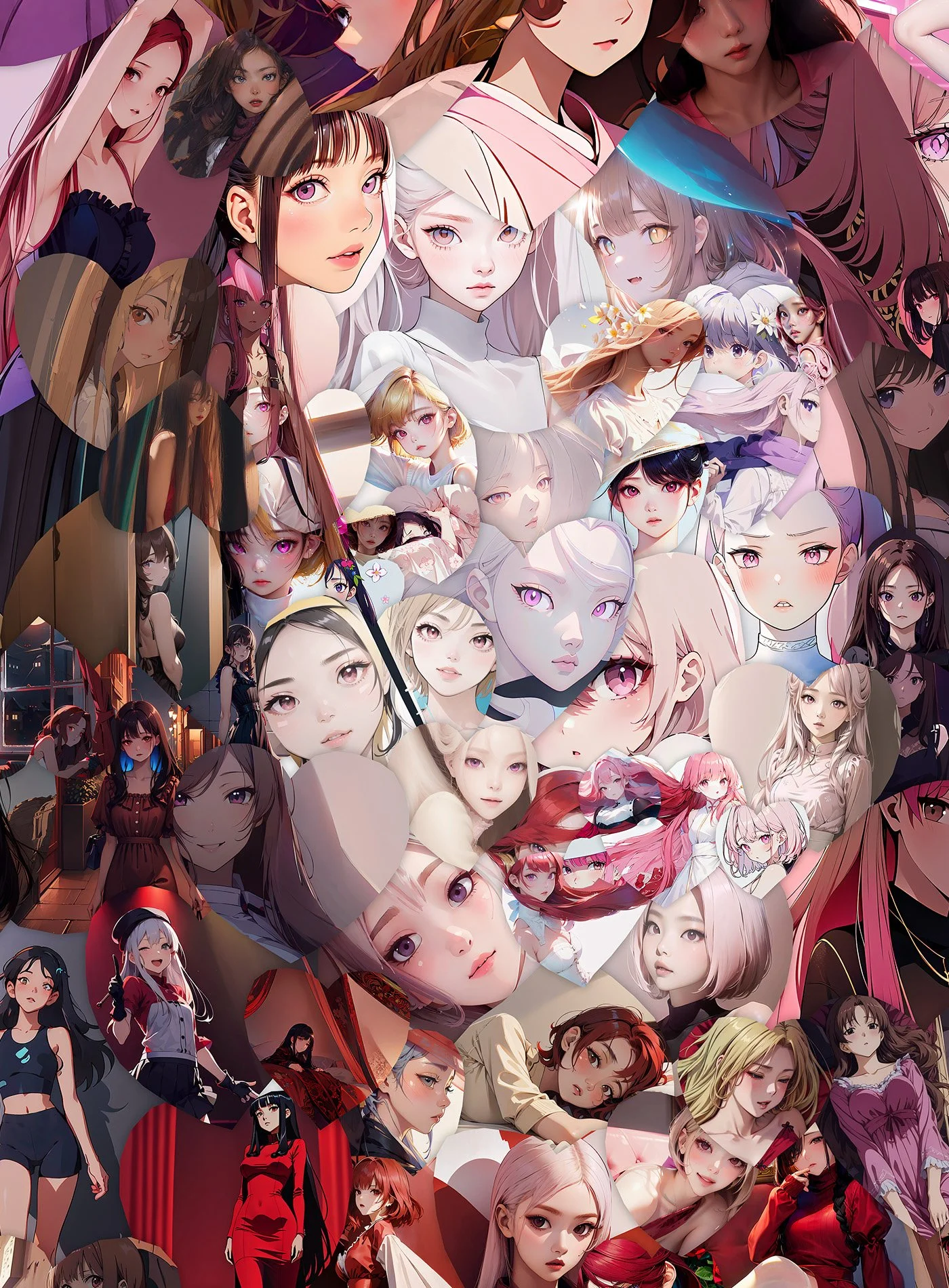  Beauty Korean face in Digital mural 
