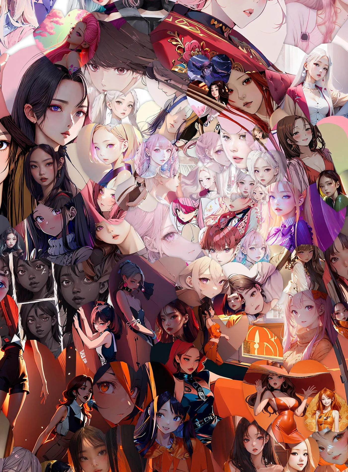  TV series celebrity portrait in manga style 