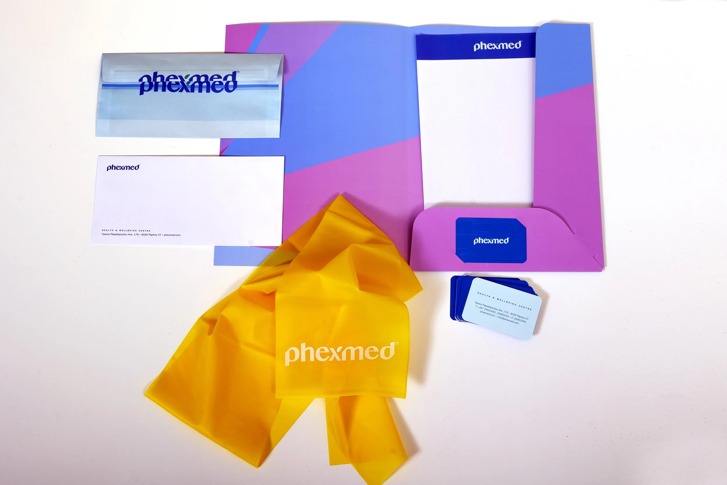   Phexmed brand stationery  