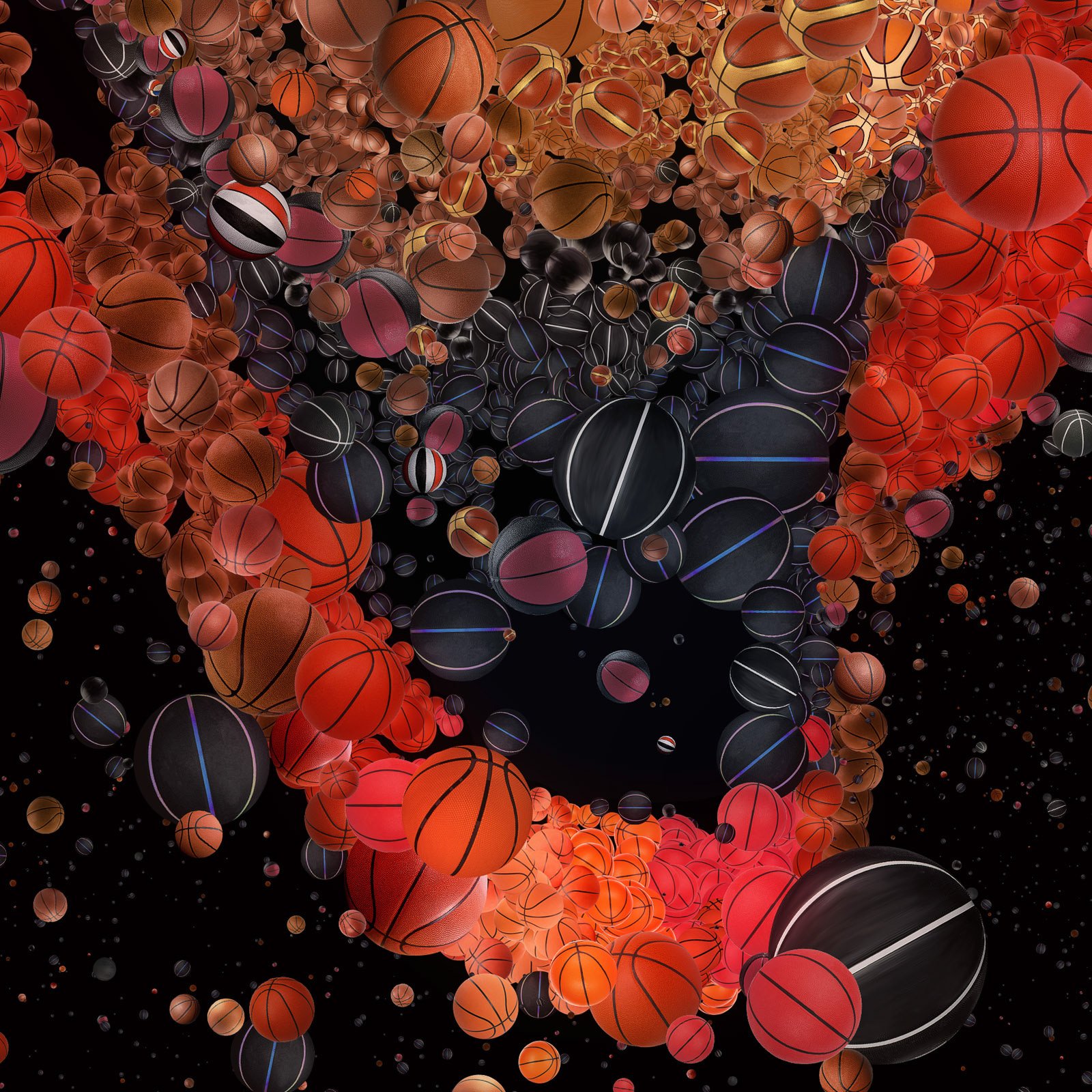  Digital collage from objects 
