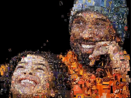 Kobe & Gianna Bryant Mosaic for Bleacher Report