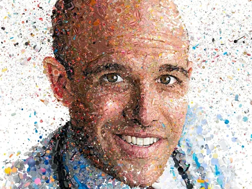 Dr Pieter Cohen Mosaic Portrait, Men's Health