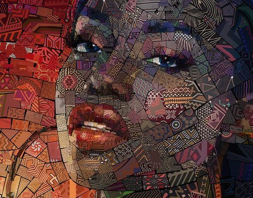 African Bricks 3: Mosaic Tribute to African Women