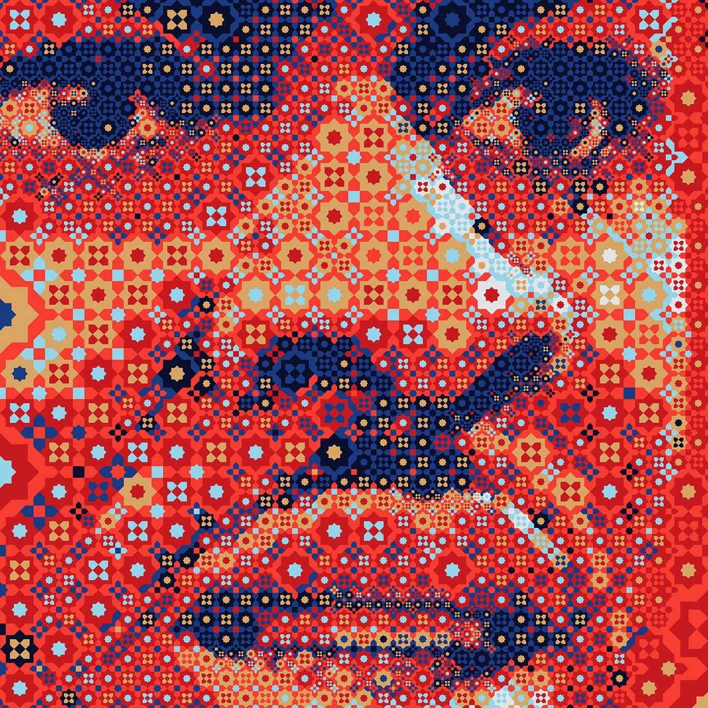 Qatar 2022 football Arabesque mosaics